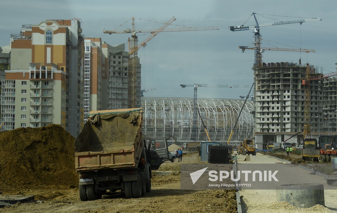 Construction of Mordovia Arena