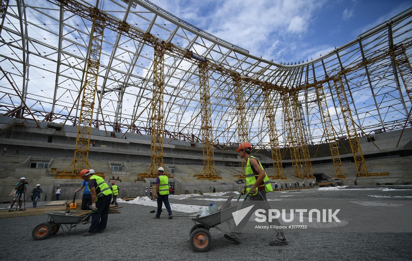 Construction of Mordovia Arena