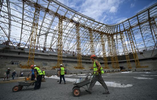 Construction of Mordovia Arena