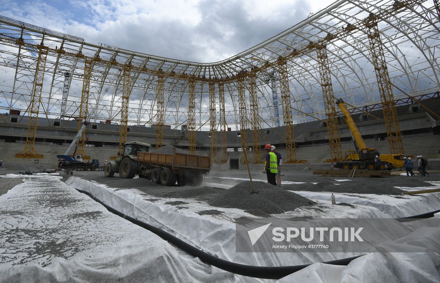 Construction of Mordovia Arena