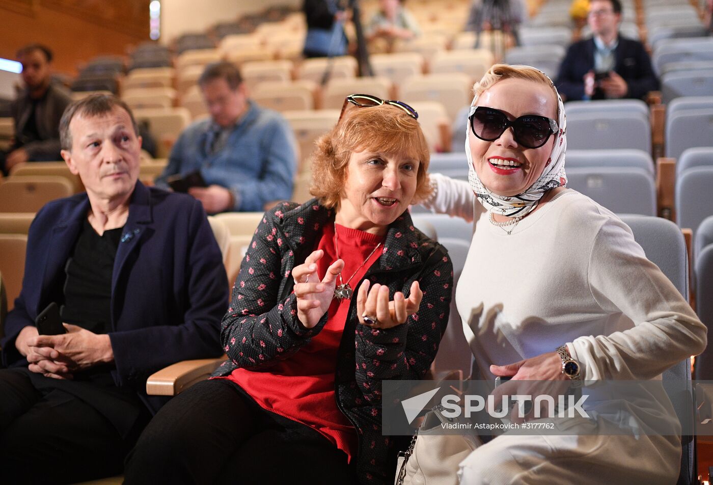 Meeting of Oleg Tabakov Theater company prior to new theater season