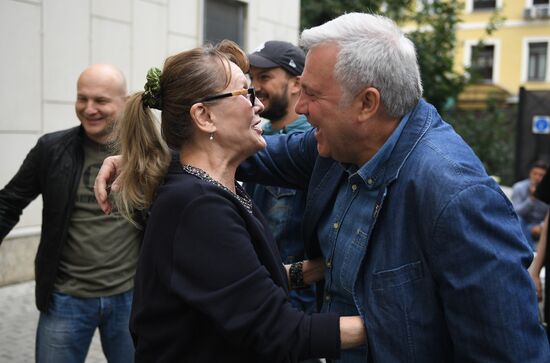 Meeting of Oleg Tabakov Theater company prior to new theater season