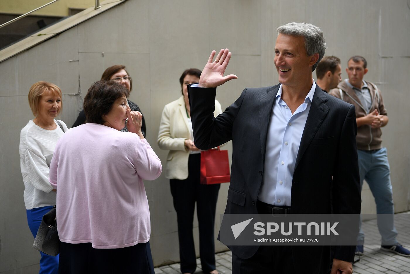 Meeting of Oleg Tabakov Theater company prior to new theater season