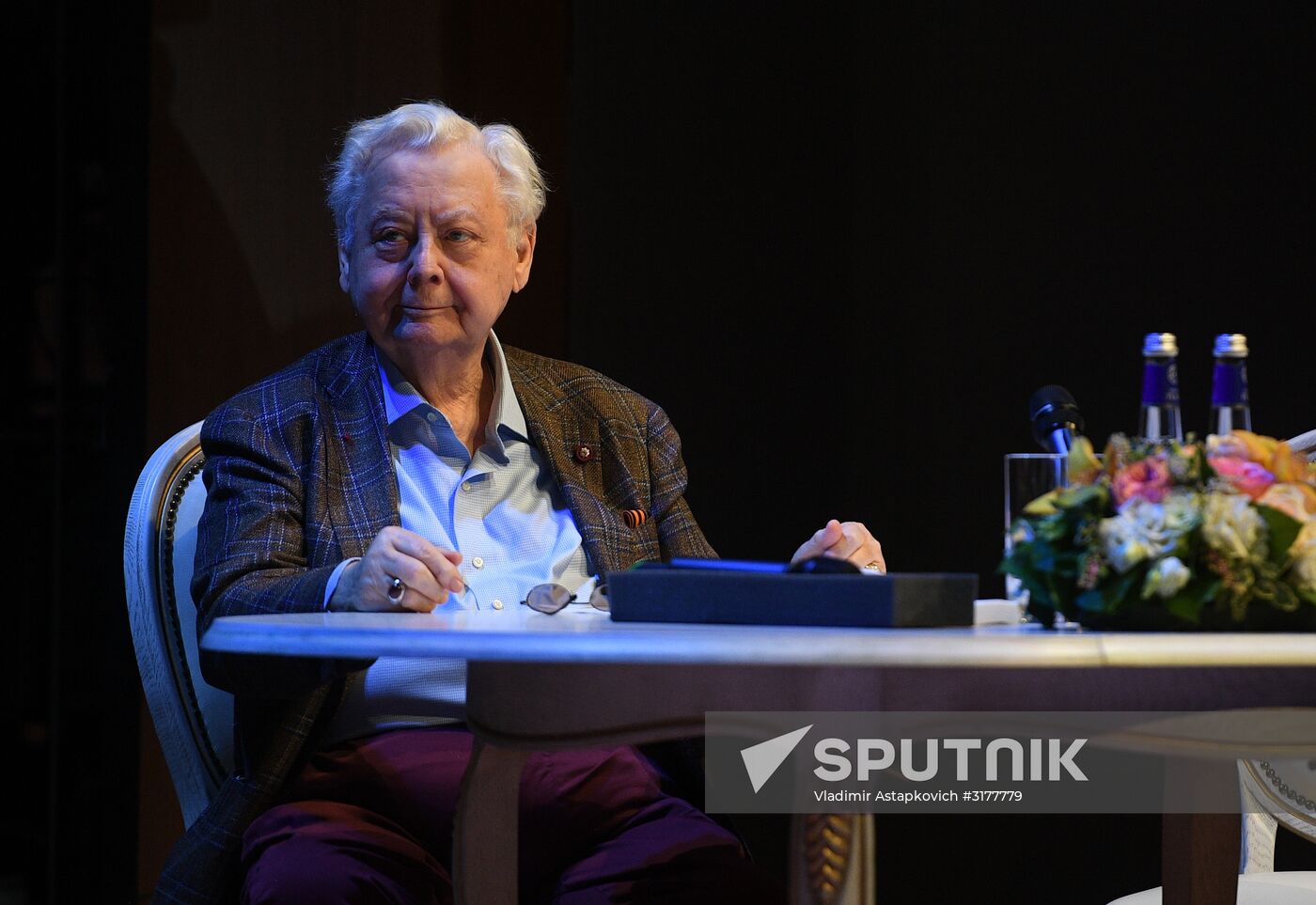 Meeting of Oleg Tabakov Theater company prior to new theater season