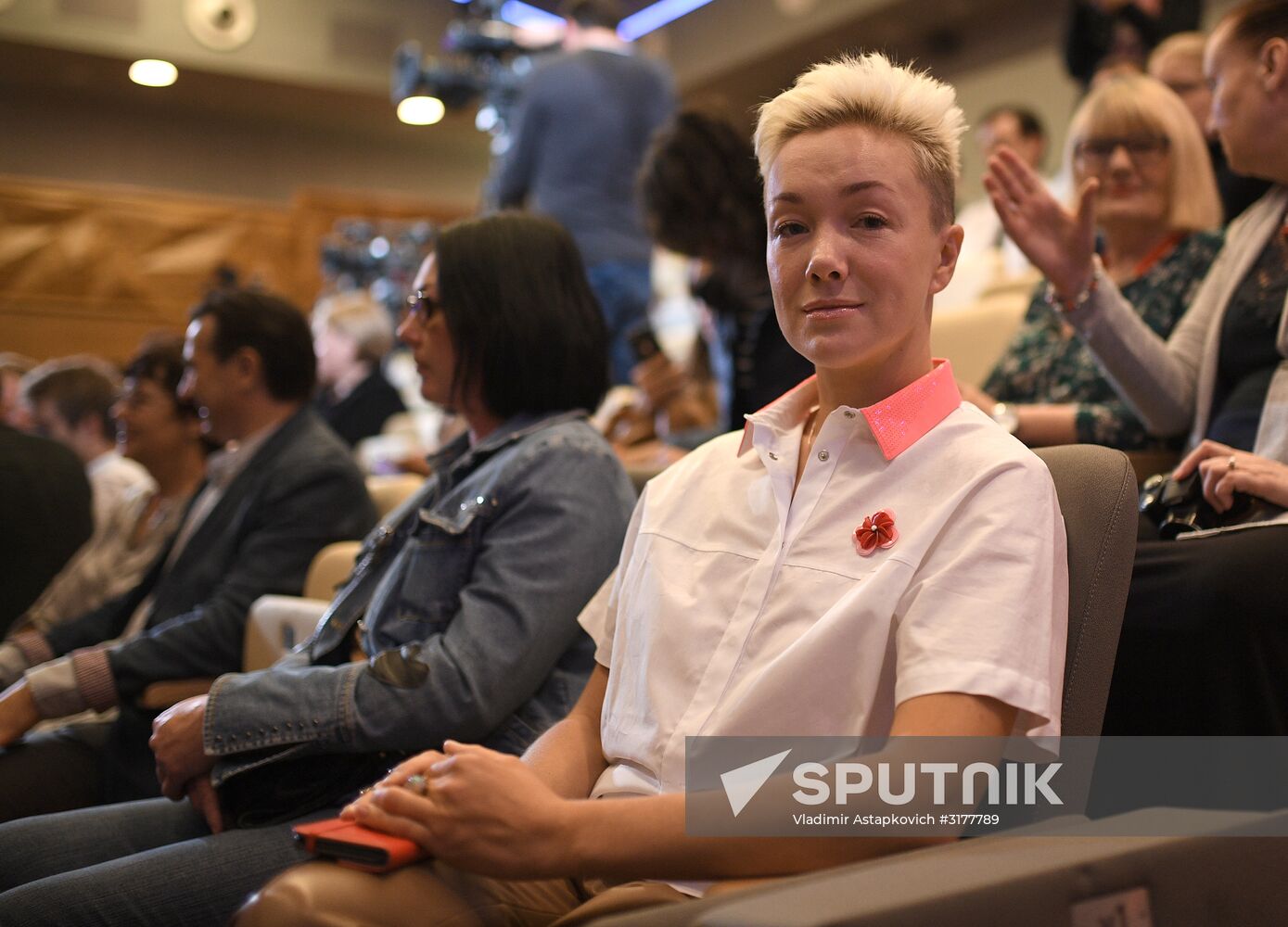 Meeting of Oleg Tabakov Theater company prior to new theater season