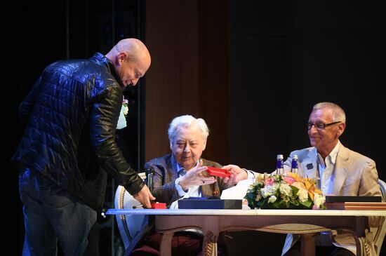 Meeting of Oleg Tabakov Theater company prior to new theater season