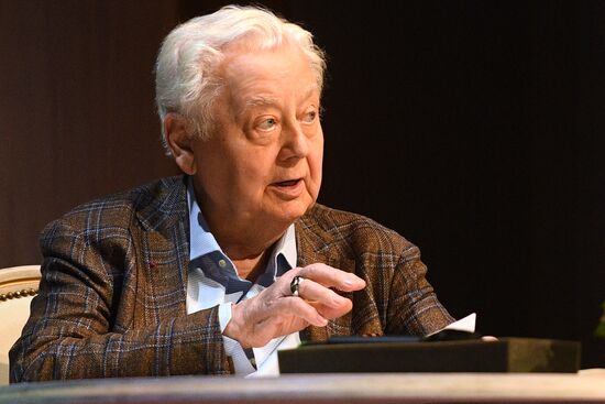 Meeting of Oleg Tabakov Theater company prior to new theater season