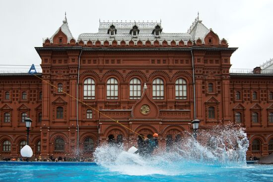 Wake park opens in the center of Moscow