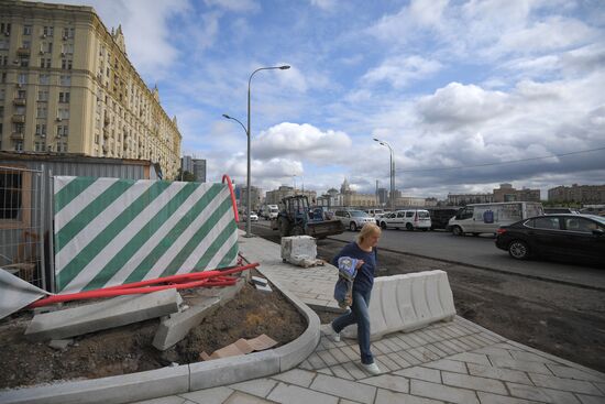 Streets undergo reconstruction in Moscow