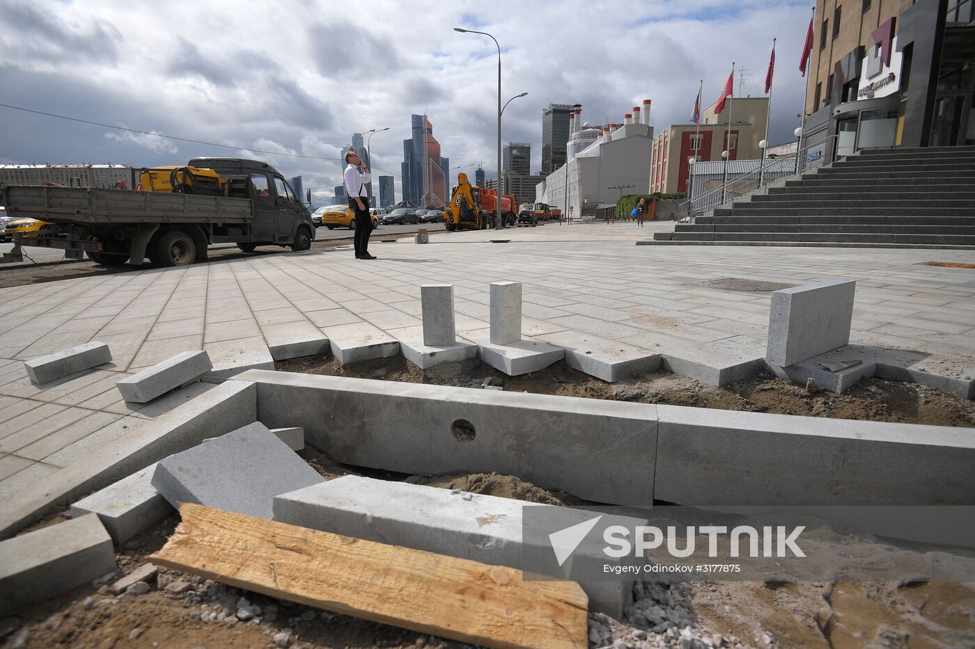 Streets undergo reconstruction in Moscow