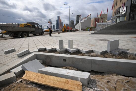 Streets undergo reconstruction in Moscow