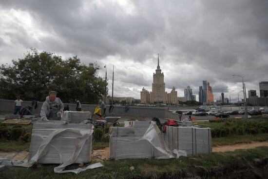 Streets undergo reconstruction in Moscow