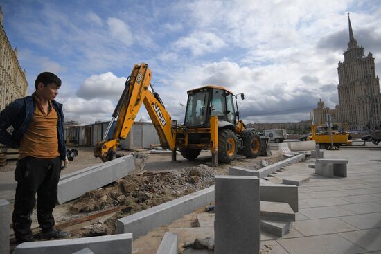 Streets undergo reconstruction in Moscow