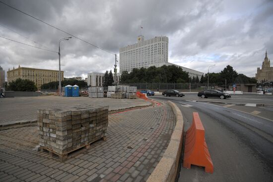 Streets undergo reconstruction in Moscow