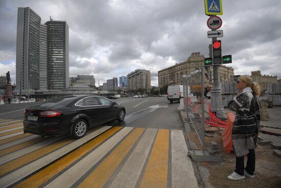 Streets undergo reconstruction in Moscow