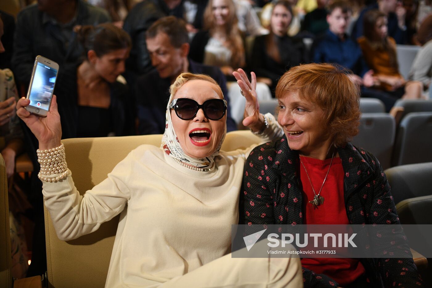 Meeting of Oleg Tabakov Theater company prior to new theater season