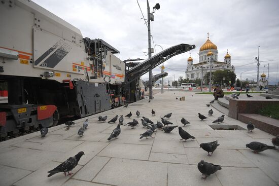 Streets undergo reconstruction in Moscow