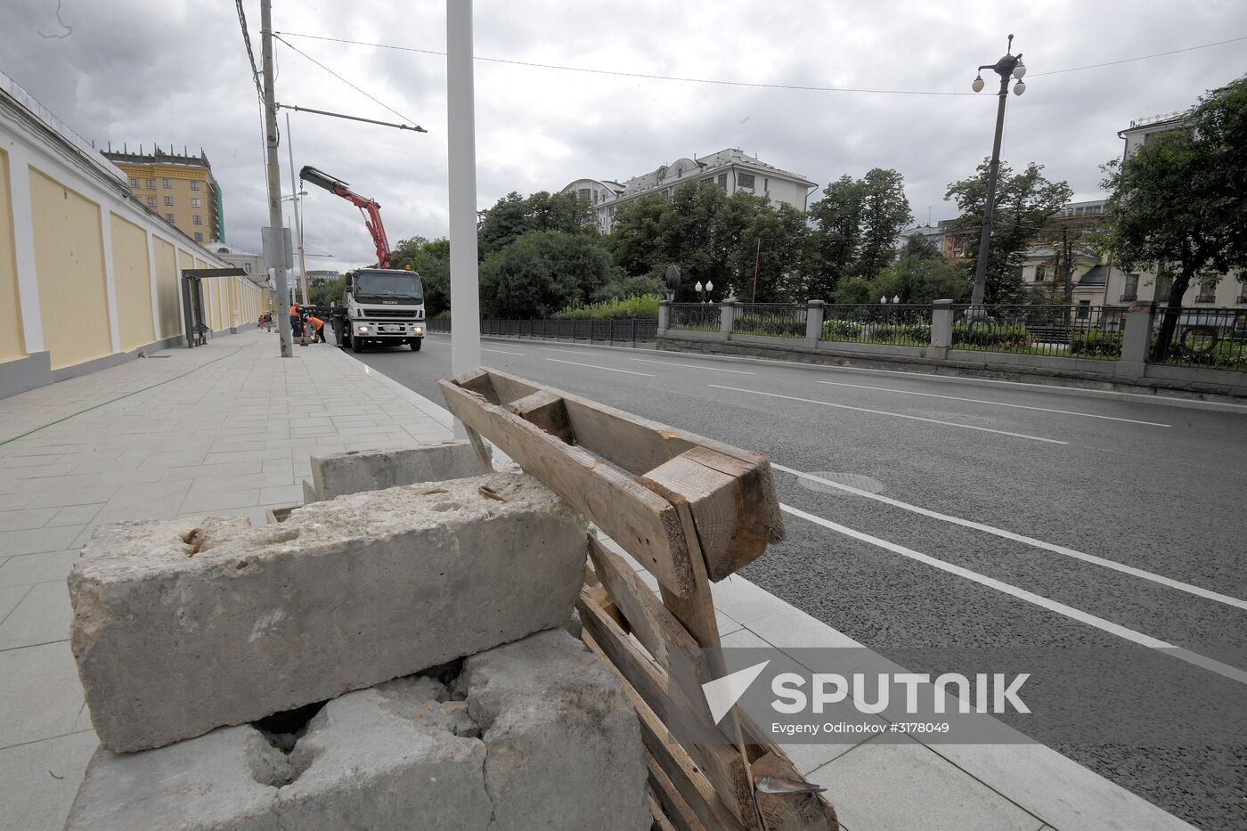 Streets undergo reconstruction in Moscow