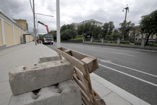 Streets undergo reconstruction in Moscow