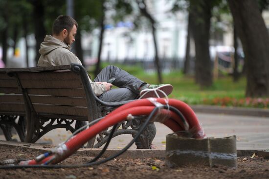 Streets undergo reconstruction in Moscow