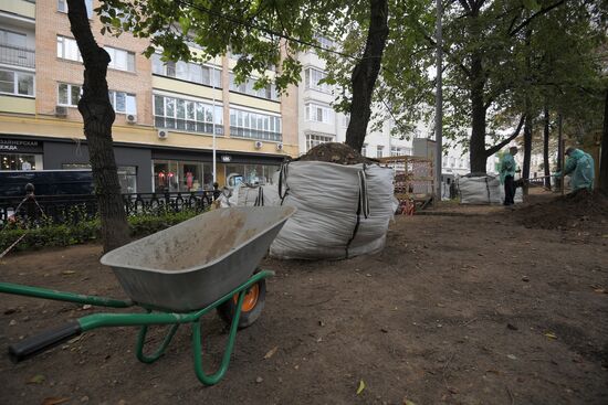 Streets undergo reconstruction in Moscow