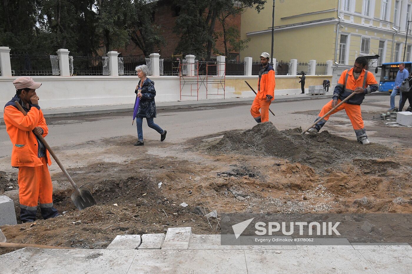 Streets undergo reconstruction in Moscow