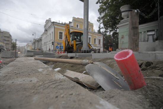 Streets undergo reconstruction in Moscow