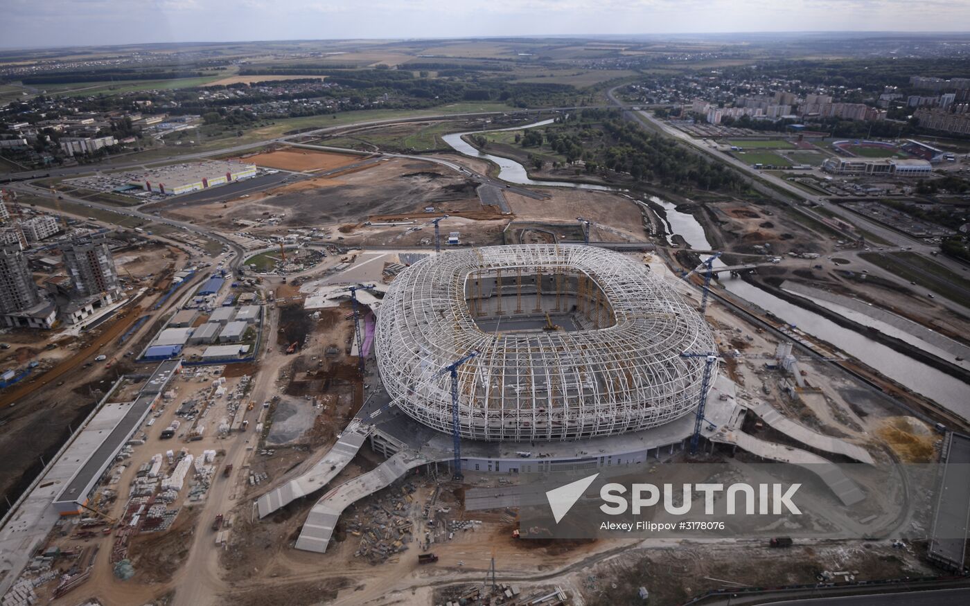 Construction of Mordovia Arena