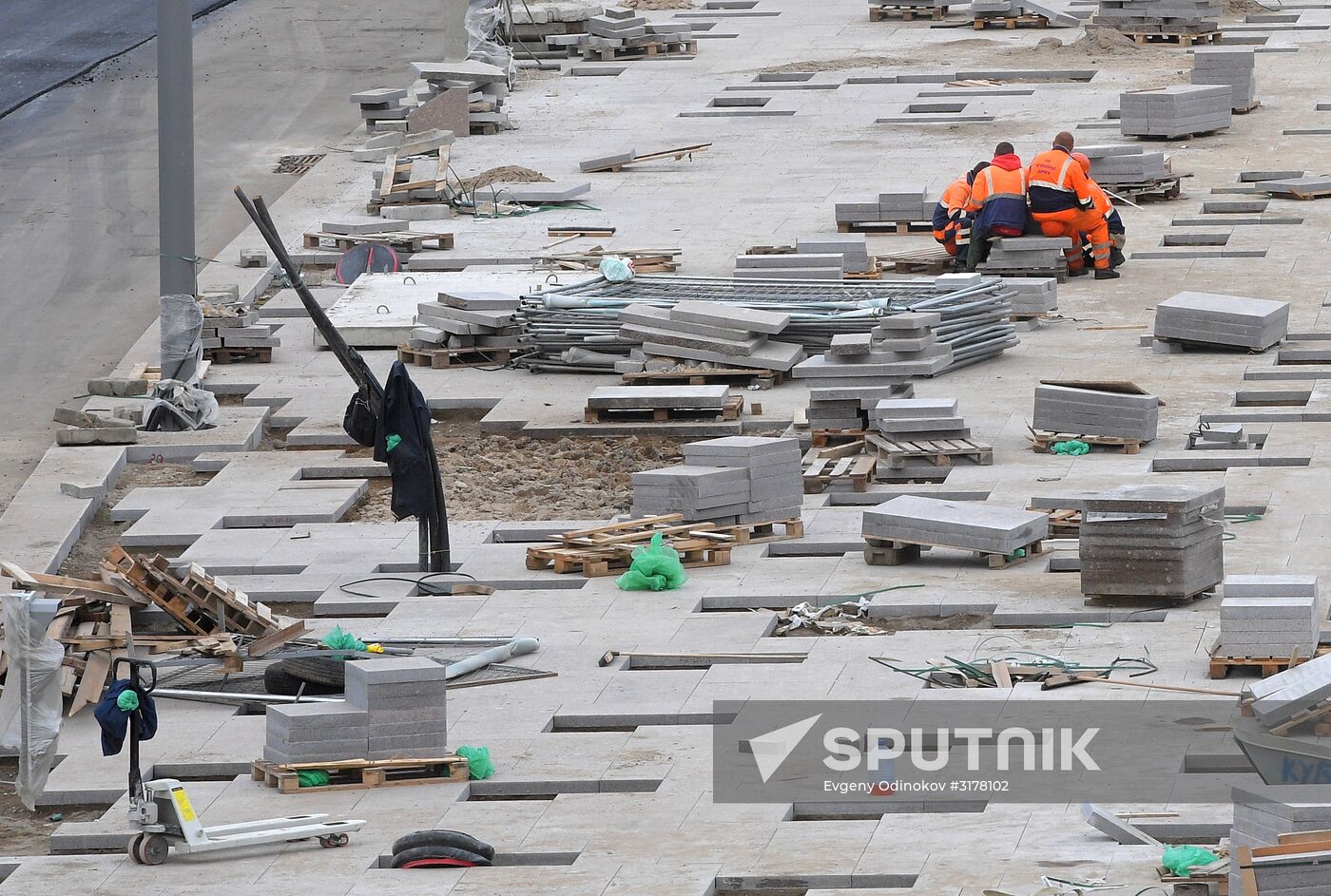 Streets undergo reconstruction in Moscow