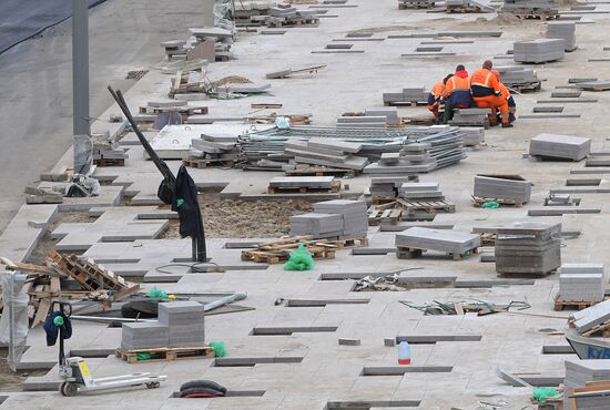Streets undergo reconstruction in Moscow