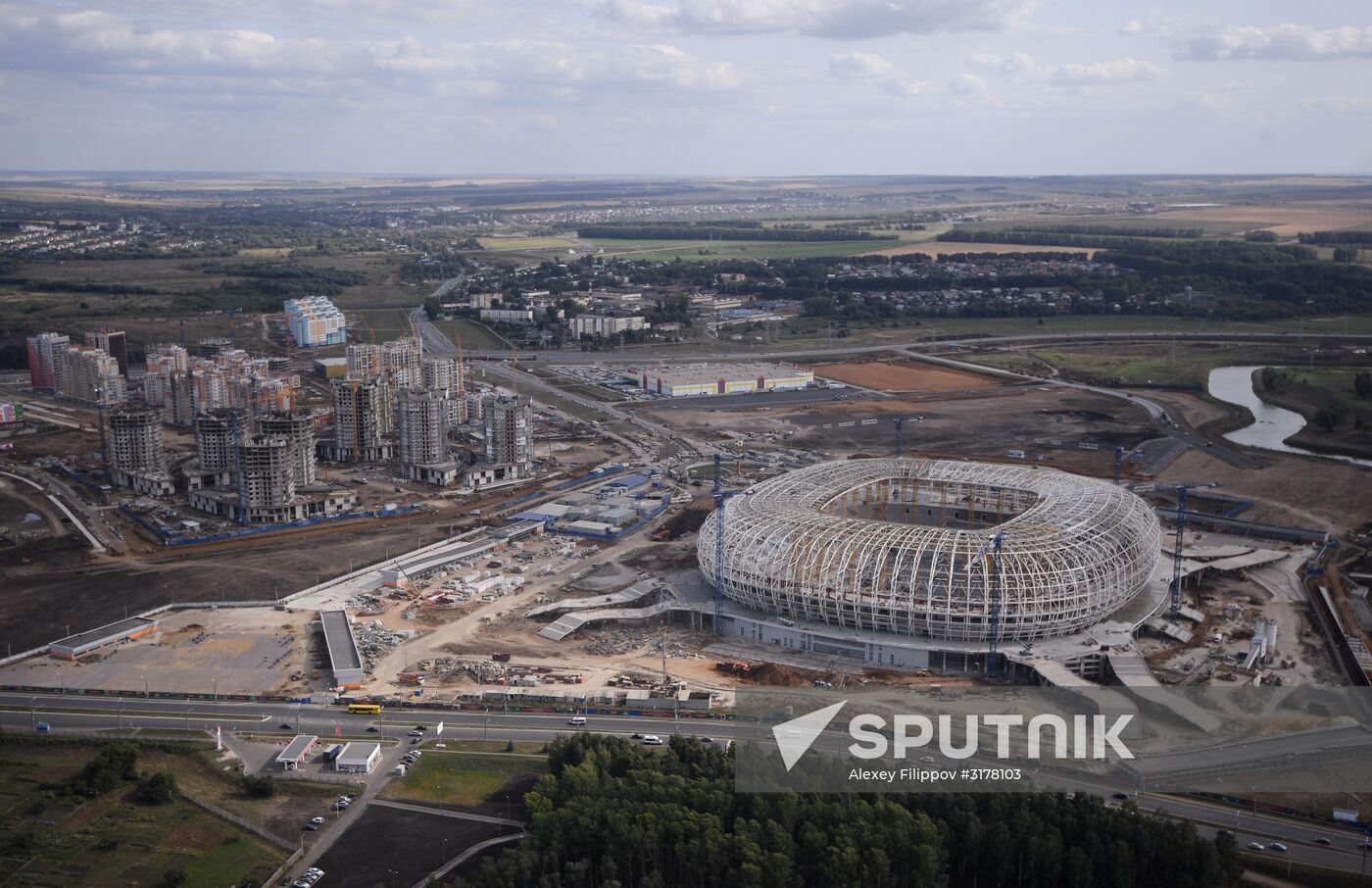 Construction of Mordovia Arena
