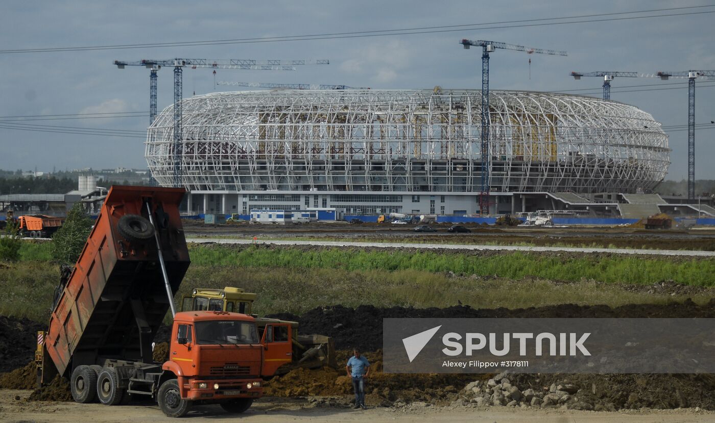 Construction of Mordovia Arena