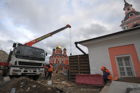 Streets undergo reconstruction in Moscow