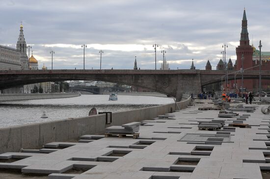 Streets undergo reconstruction in Moscow