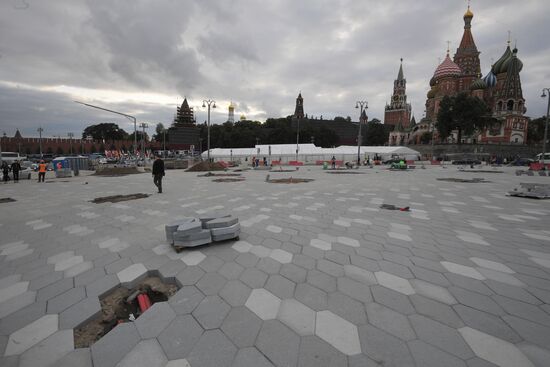 Streets undergo reconstruction in Moscow