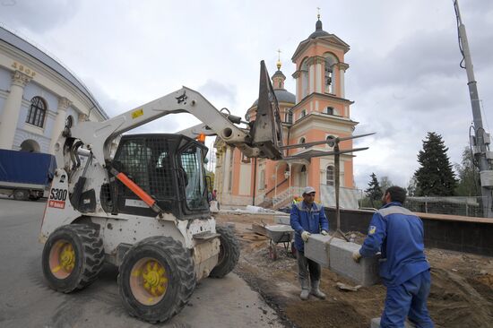 Streets undergo reconstruction in Moscow