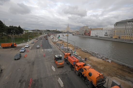 Streets undergo reconstruction in Moscow