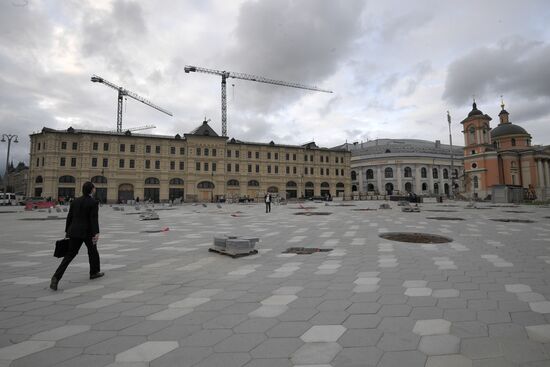 Streets undergo reconstruction in Moscow