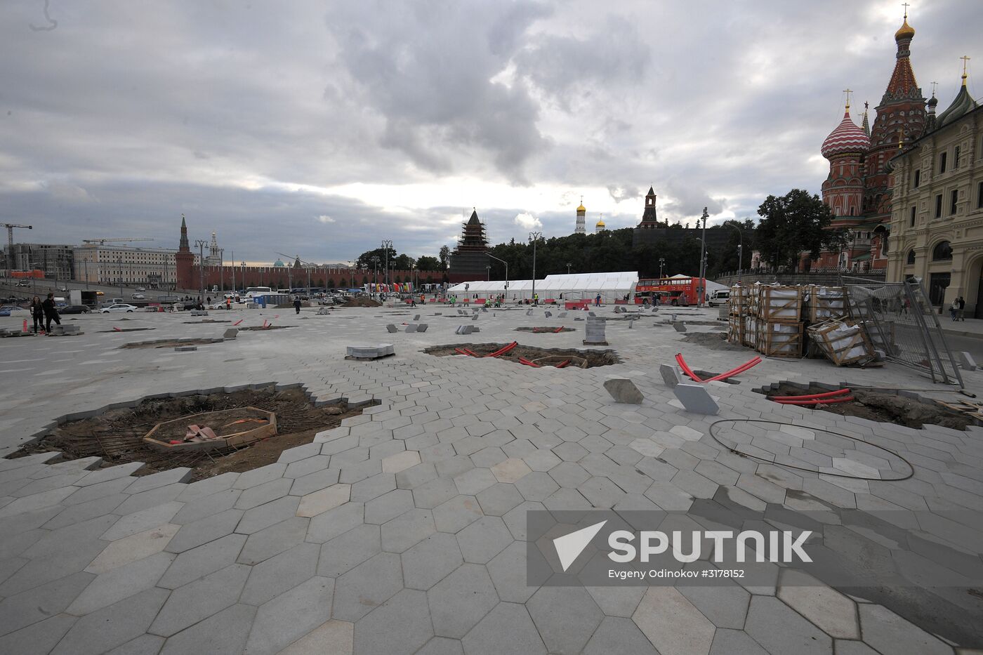 Streets undergo reconstruction in Moscow
