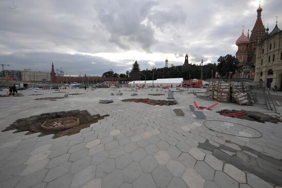 Streets undergo reconstruction in Moscow