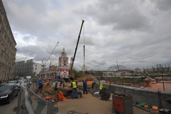 Streets undergo reconstruction in Moscow