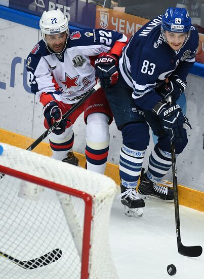 Kontinental Hockey League. Dynamo Moscow vs. CSKA