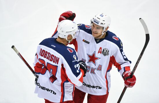Kontinental Hockey League. Dynamo Moscow vs. CSKA