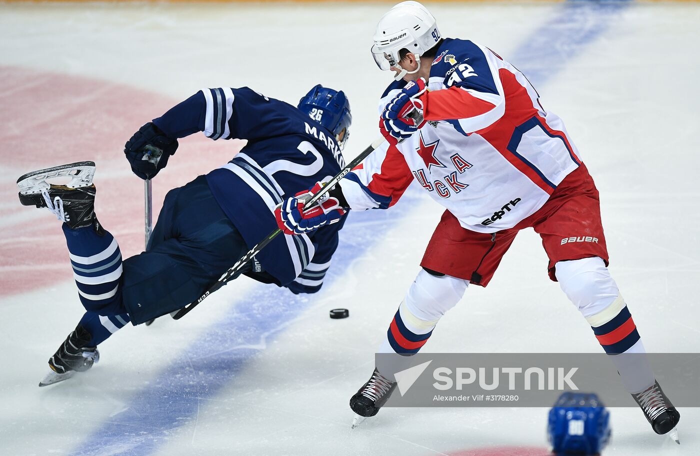 Kontinental Hockey League. Dynamo Moscow vs. CSKA