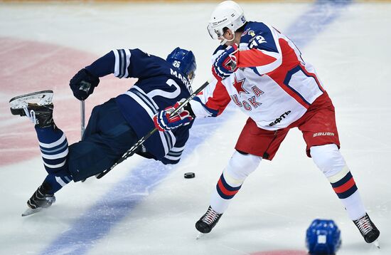 Kontinental Hockey League. Dynamo Moscow vs. CSKA