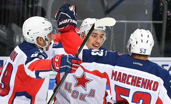 Kontinental Hockey League. Dynamo Moscow vs. CSKA