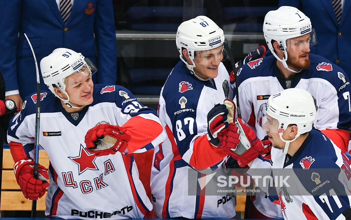 Kontinental Hockey League. Dynamo Moscow vs. CSKA