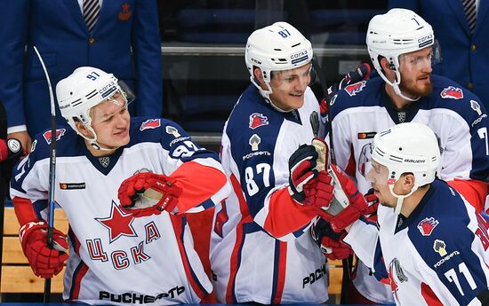 Kontinental Hockey League. Dynamo Moscow vs. CSKA