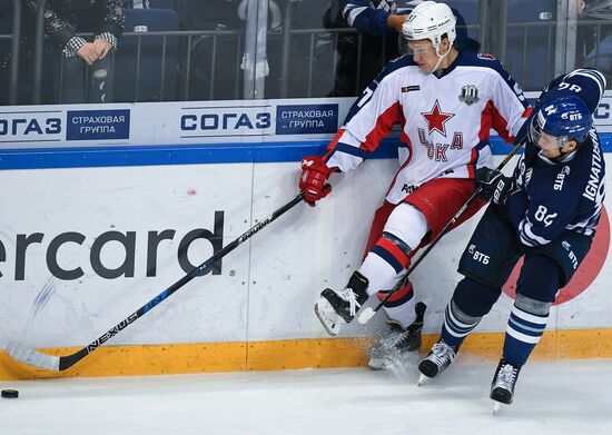 Kontinental Hockey League. Dynamo Moscow vs. CSKA