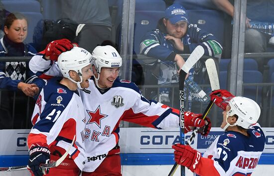 Kontinental Hockey League. Dynamo Moscow vs. CSKA